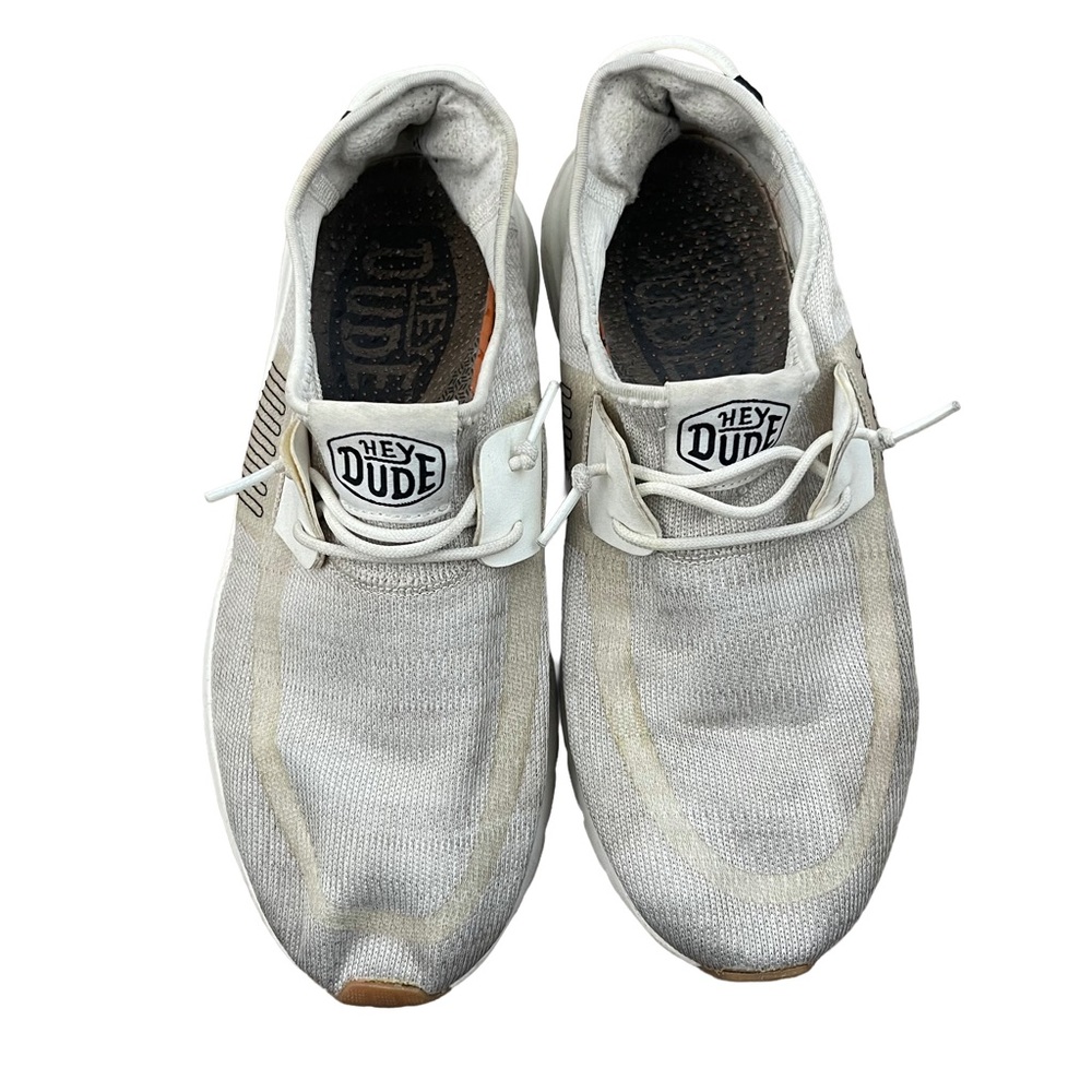 Hey Dude Men's Cream Slip-On Loafers